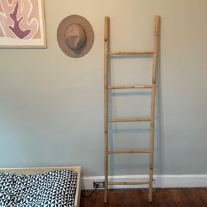 Bamboo “ladder” / blanket stand